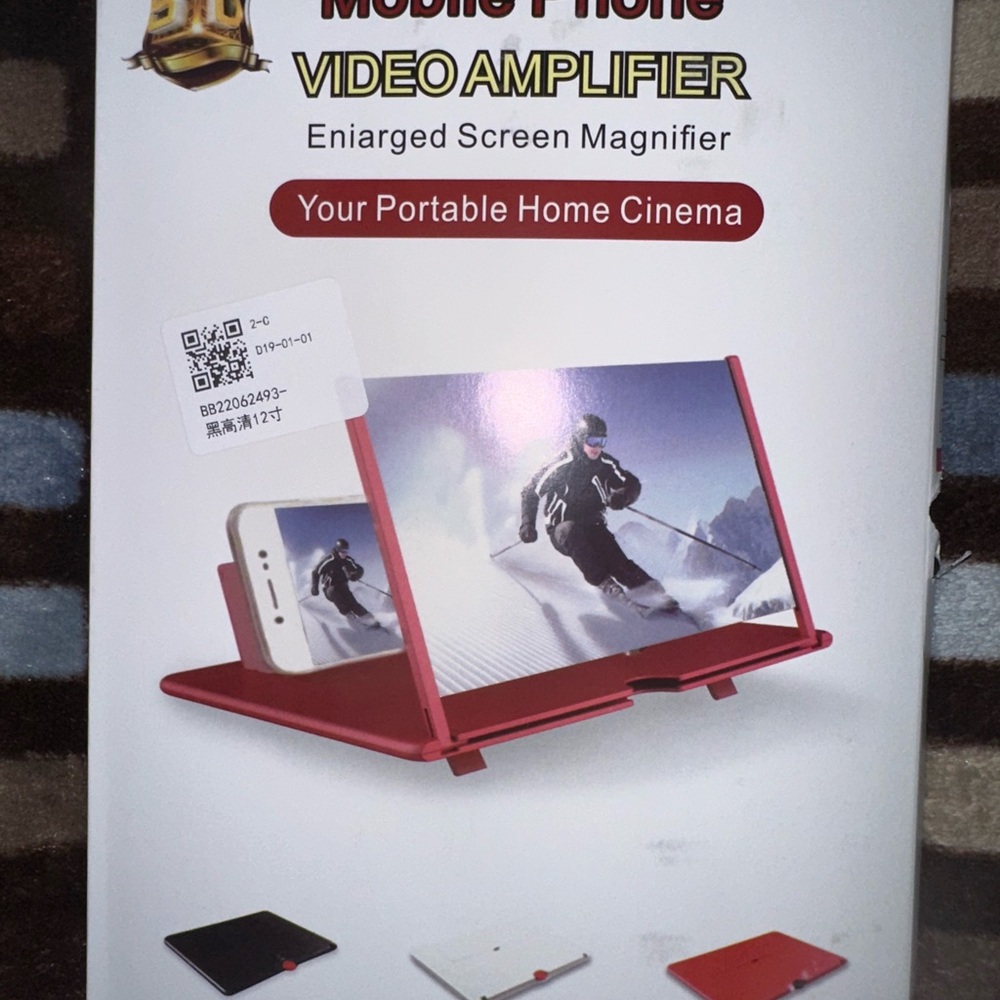 Black Mobile Phone Video Amplifier